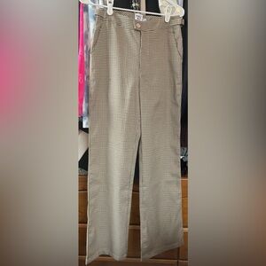 Princess Polly Houndstooth Pants in Black and White